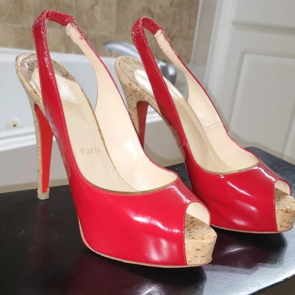 Christian Louboutin Red Heels - Picture 4 of 14